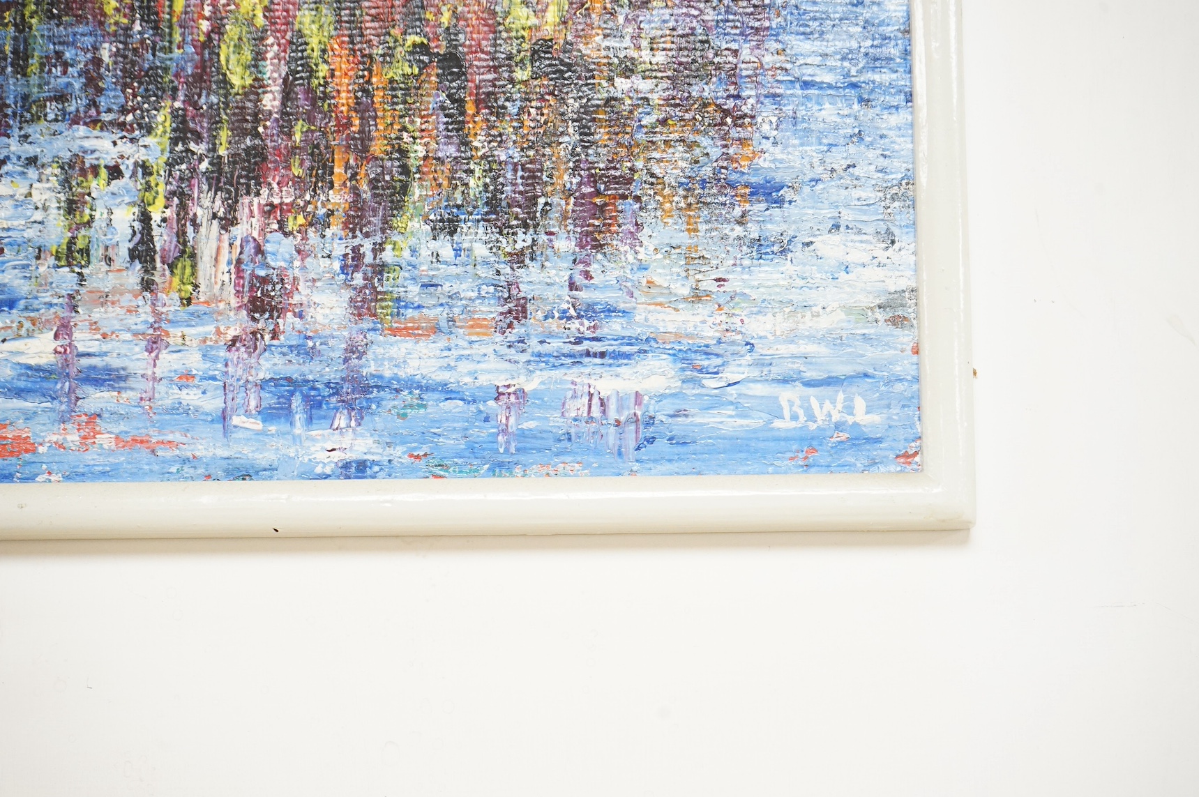 Beryl Wynne Little (Local, Contemporary), oil on board, Abstract composition, signed with monogram, 33 x 25cm. Condition - fair